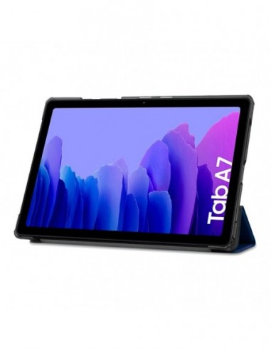 Funda soporte Samsung Galaxy Tab A7 10,4 pulgadas (T500-T505) polipiel azul