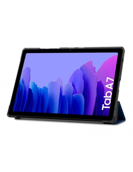 Funda soporte Samsung Galaxy Tab A7 10,4 pulgadas (T500-T505) polipiel azul