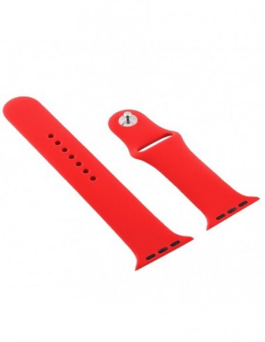 Correa Apple Watch Series 1 / 2 / 3 / 4 / 5 / 6 / SE (42 - 44 mm) goma roja