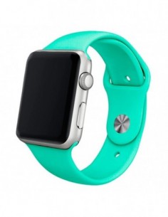 Correa Apple Watch Series 1 / 2 / 3 / 4 / 5 / 6 / SE (38 - 40 mm) goma verde menta