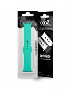 Correa Apple Watch Series 1 / 2 / 3 / 4 / 5 / 6 / SE (38 - 40 mm) goma verde menta 2