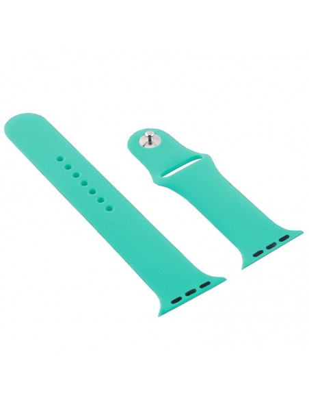 Correa Apple Watch Series 1 / 2 / 3 / 4 / 5 / 6 / SE (38 - 40 mm) goma verde menta
