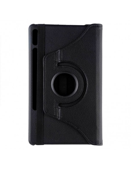 Funda soporte giratorio Samsung Galaxy Tab S7 / S8 11 pulgadas polipiel negra