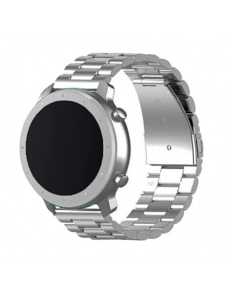 Correa universal 22 mm Amazfit Bip / GTS / Bip Lite / Huawei / Samsung / Cool Oslo metal plata