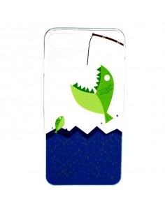Carcasa TPU transparente iPhone 7 Plus / 8 Plus diseño transparente peces