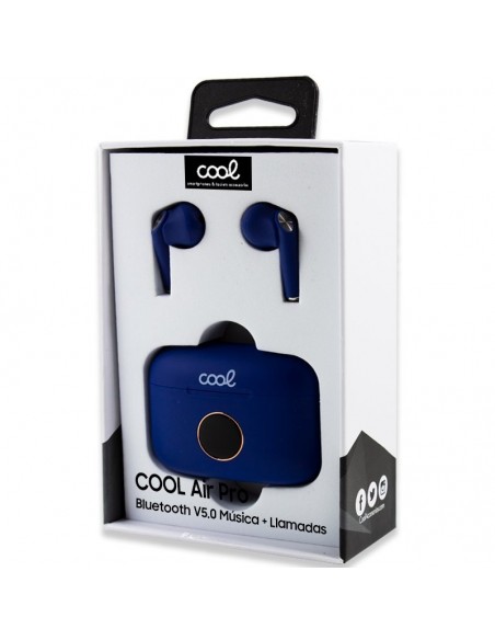 Auriculares Bluetooth estéreo Dual Pod Earbuds LCD COOL AIR PRO azules