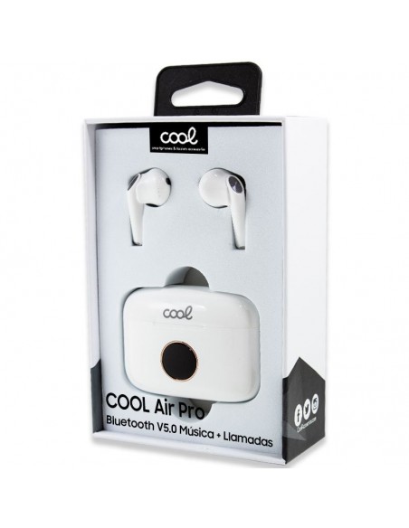 Auriculares Bluetooth estéreo Dual Pod Earbuds LCD Cool Air Pro blancos