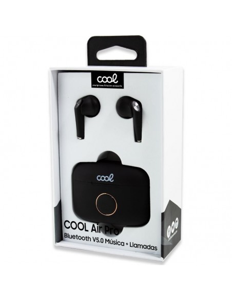Auriculares Bluetooth estéreo Dual Pod Earbuds LCD COOL AIR PRO negros