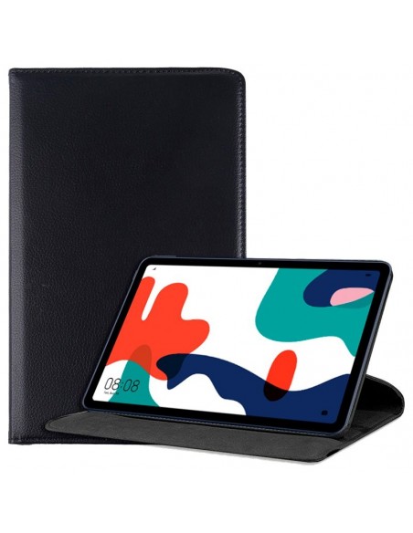 Funda soporte giratorio Huawei Matepad polipiel negra 10,4 pulgadas