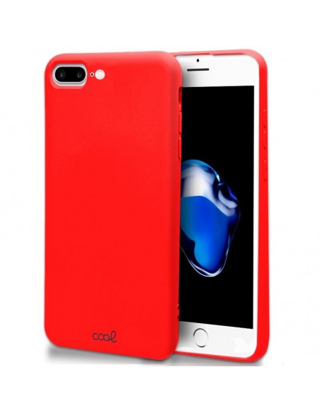 Carcasa TPU cama tela iPhone 7 Plus / iPhone 8 Plus roja