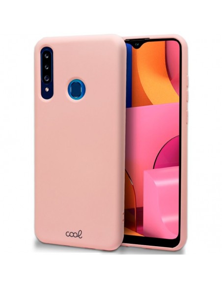 Carcasa TPU cama tela Samsung A207 Galaxy A20s rosa palo