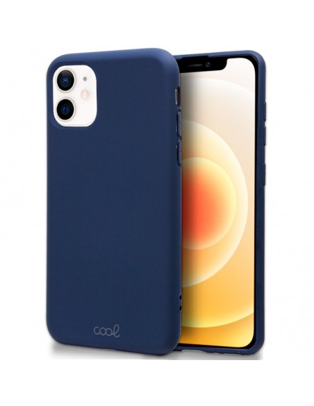 Carcasa TPU cama tela iPhone 12 mini azul marino