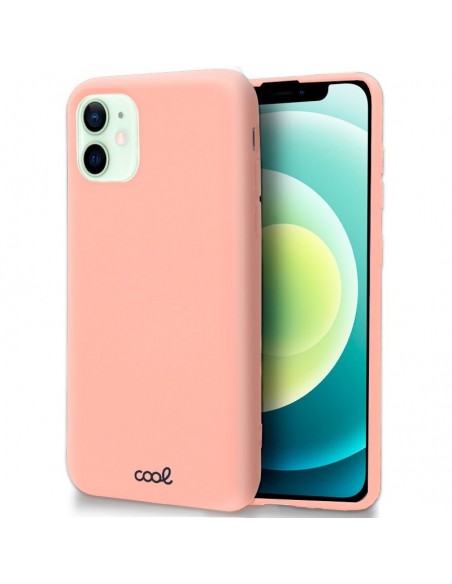 Carcasa TPU cama tela iPhone 12 / 12 Pro rosa palo