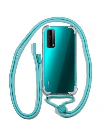 Carcasa TPU Huawei P Smart 2021 cordón celeste