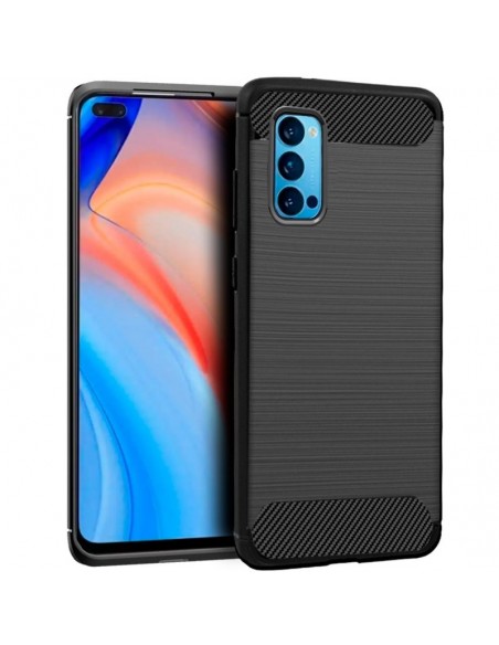Carcasa TPU Oppo Reno 4 Pro carbón negra