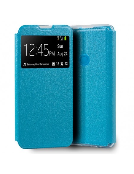 Funda libro soporte TPU Realme C3 / Realme 6i celeste