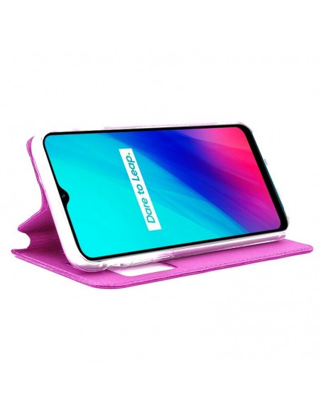 Funda libro soporte TPU Realme C3 / Realme 6i rosa