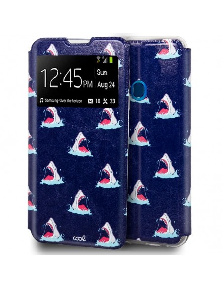 Funda libro soporte TPU Samsung A207 Galaxy A20s diseño Tiburón