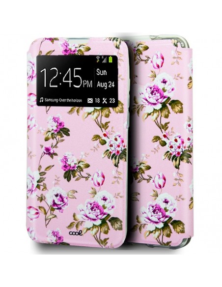 Funda libro soporte TPU iPhone 12 Pro Max diseño Flores