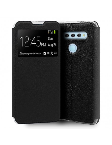 Funda libro soporte TPU TCL 10L negra