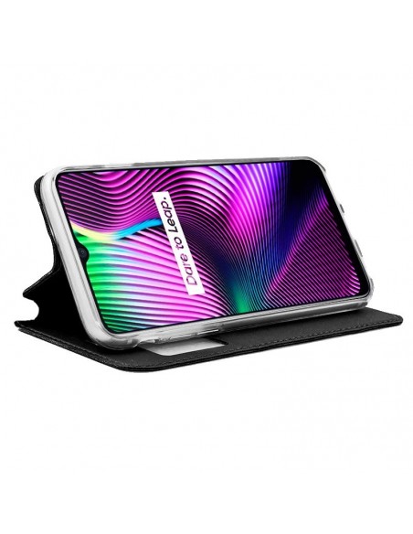 Funda libro soporte TPU Realme 7i negra