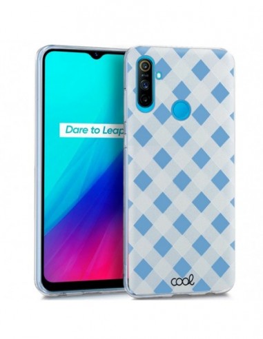 Carcasa TPU Realme C3 diseño Cuadros