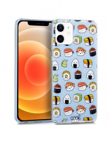 Carcasa TPU iPhone 12 mini diseño Sushi