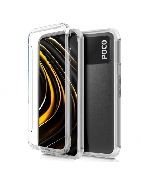 Funda gel TPU 3D Xiaomi Pocophone M3 transparente (Frontal + trasera)