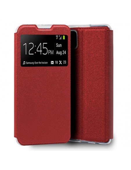 Funda libro soporte TPU Samsung A125 Galaxy A12 / M12 roja