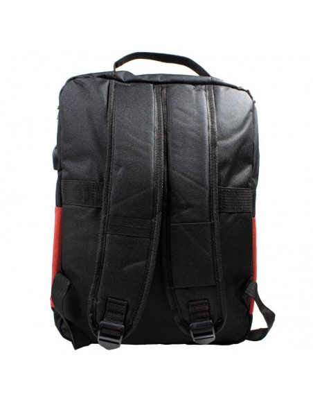 Mochila PC portátil 15-16 pulgadas COOL Portland negro-rojo