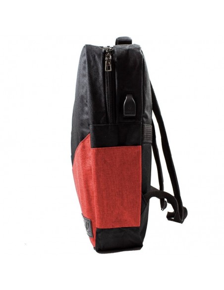 Mochila PC portátil 15-16 pulgadas COOL Portland negro-rojo