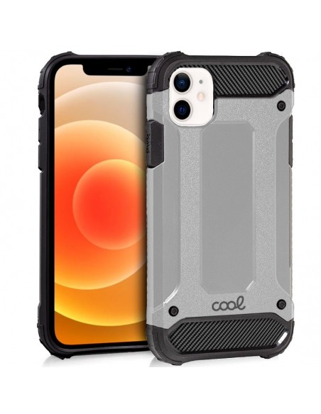 Carcasa reforzada TPU iPhone 12 mini plata