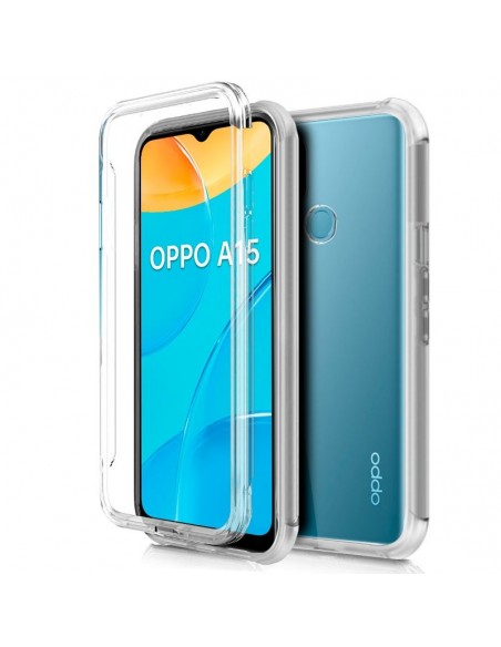 Funda gel TPU 3D Oppo A15 / A15s transparente (Frontal + trasera)