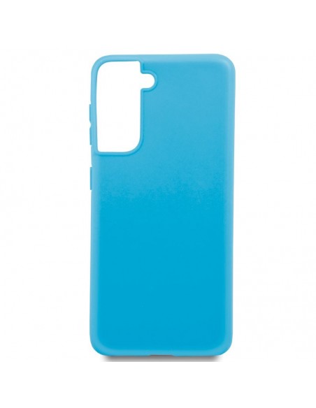 Funda gel TPU Samsung G990 Galaxy S21 celeste