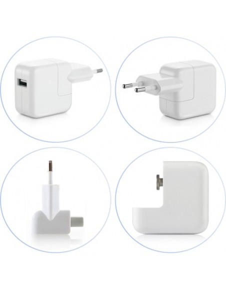 Enchufe cargador de red original Apple toma USB 12W para iPad y iPhone (Blíster)