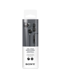 Auriculares manos libres originales Sony MDR-EX15AP Jack 3,5 mm universal negros (Blíster) 2