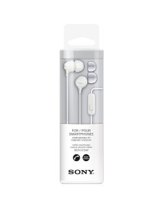 Auriculares manos libres originales Sony MDR-EX15AP Jack 3,5 mm universal blancos (Blíster) 2