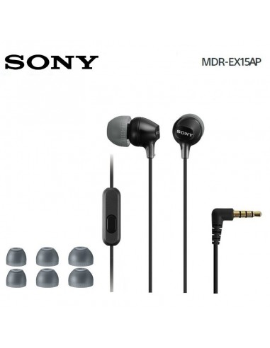 Auriculares manos libres originales Sony MDR-EX15AP Jack 3,5 mm universal rosa (Blíster)