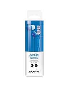 Auriculares manos libres originales Sony MDR-EX15AP Jack 3,5 mm universal azules (Blíster) 2