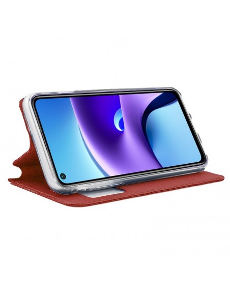 Funda libro soporte TPU Xiaomi Redmi Note 9T roja