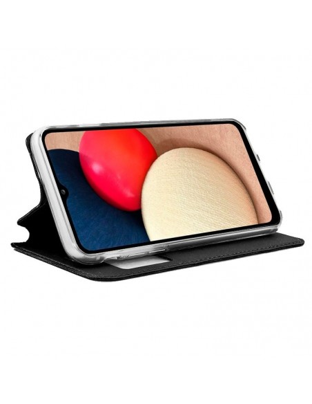 Funda libro soporte TPU Samsung A025 Galaxy A02s negra