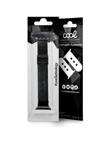 Correa Apple Watch Series 1 / 2 / 3 / 4 / 5 / 6 / SE (38 - 40 mm) metálica negra