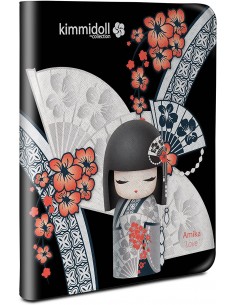 Funda soporte iPad 2 / iPad 3 / 4 licencia Kimmidoll diseño Amika Love 2