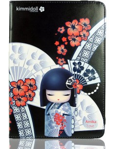 Funda soporte iPad 2 / iPad 3 / 4 licencia Kimmidoll diseño Amika Love