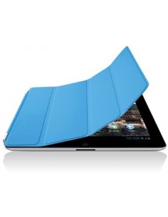 Funda tapa inteligente enganche aluminio magnético Apple iPad 2 / 3 / 4 azul
