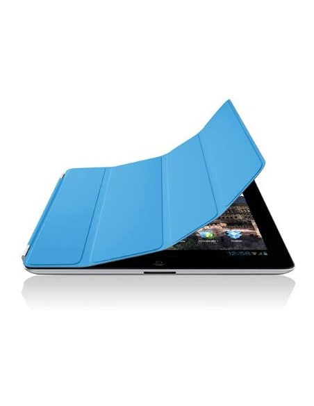 Funda tapa inteligente enganche aluminio magnético Apple iPad 2 / 3 / 4 azul