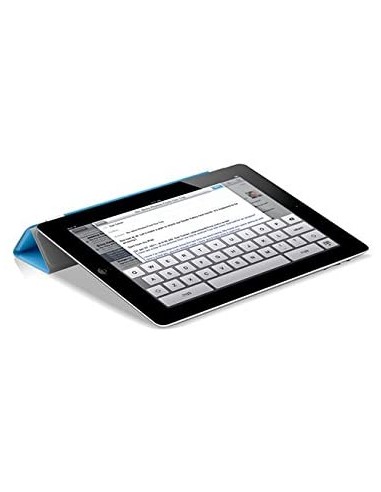 Funda tapa inteligente enganche aluminio magnético Apple iPad 2 / 3 / 4 azul