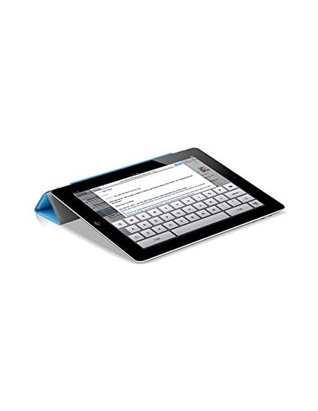 Funda tapa inteligente enganche aluminio magnético Apple iPad 2 / 3 / 4 azul