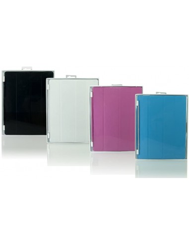Funda tapa inteligente enganche aluminio magnético Apple iPad 2 / 3 / 4 negra