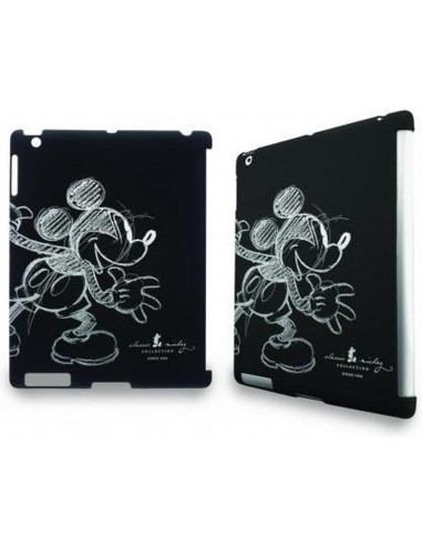 casa Apple iPad 2 / 3 / 4 licencia Disney diseño negra Mickey tiza
